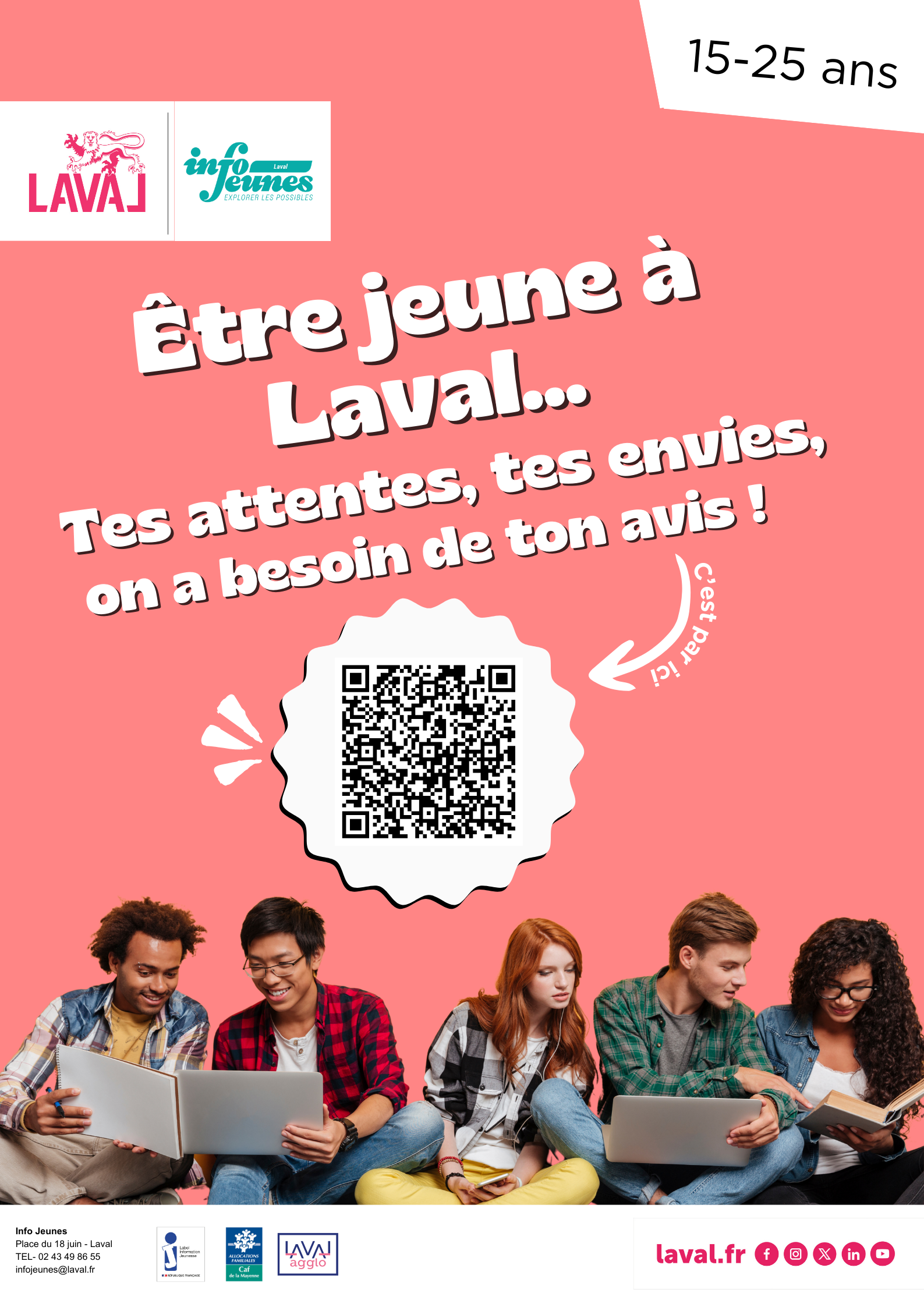 Donne ton avis avec l’Infos Jeunes de Laval !